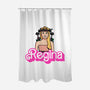 Mean Doll-None-Polyester-Shower Curtain-Raffiti