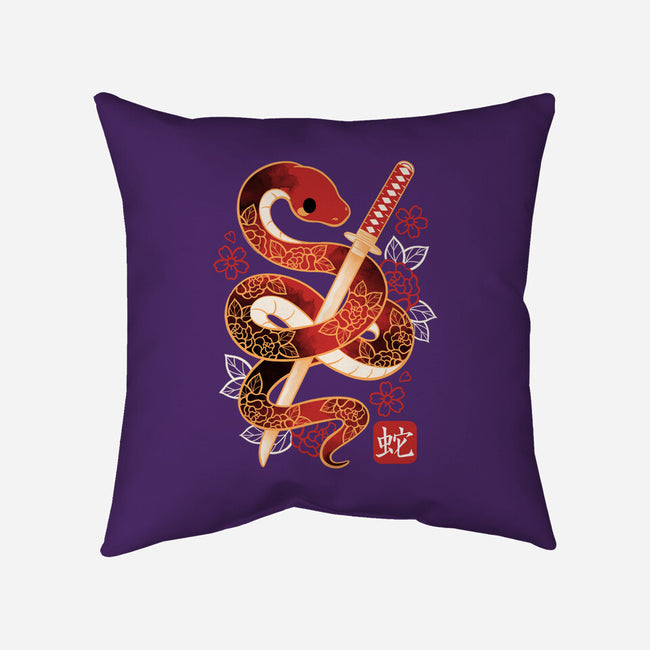 Chinese Cute Year Of The Snake-None-Removable Cover w Insert-Throw Pillow-NemiMakeit