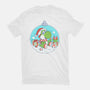 Dino Christmas-Mens-Heavyweight-Tee-Eoli Studio