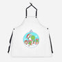 Dino Christmas-Unisex-Kitchen-Apron-Eoli Studio