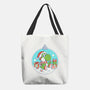 Dino Christmas-None-Basic Tote-Bag-Eoli Studio