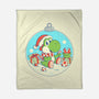 Dino Christmas-None-Fleece-Blanket-Eoli Studio