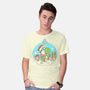 Dino Christmas-Mens-Basic-Tee-Eoli Studio