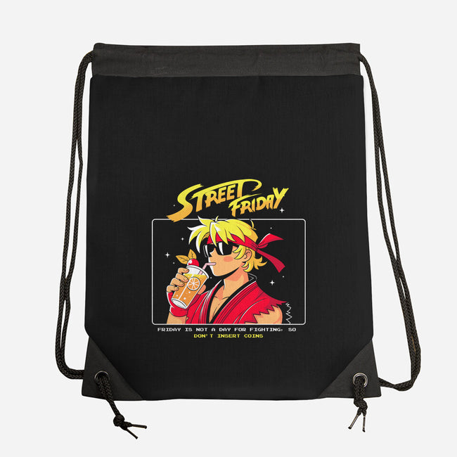 Street Friday-None-Drawstring-Bag-Eoli Studio