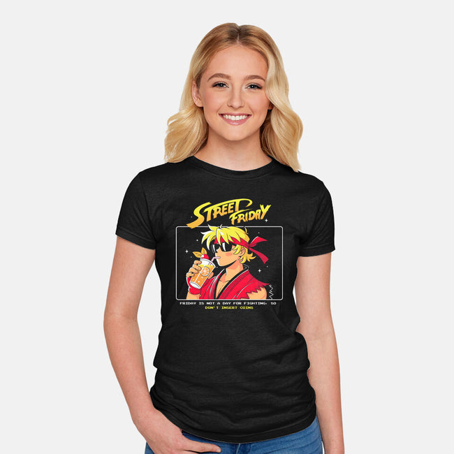 Street Friday-Womens-Fitted-Tee-Eoli Studio