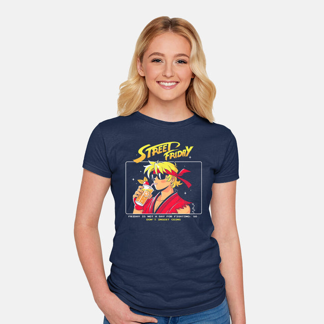 Street Friday-Womens-Fitted-Tee-Eoli Studio