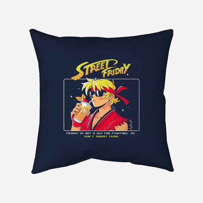 Street Friday-None-Removable Cover w Insert-Throw Pillow-Eoli Studio