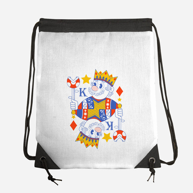 Mushroom King-None-Drawstring-Bag-Eoli Studio