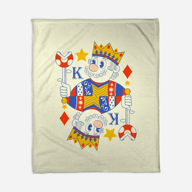 Mushroom King-None-Fleece-Blanket-Eoli Studio