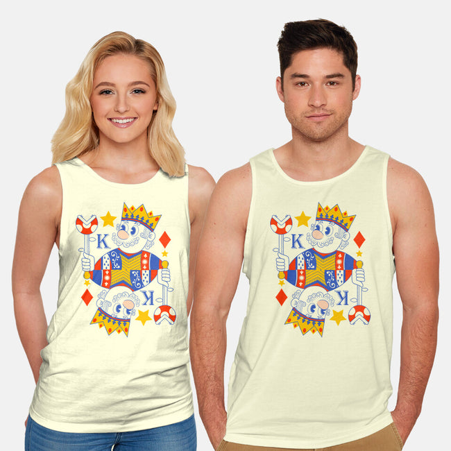 Mushroom King-Unisex-Basic-Tank-Eoli Studio