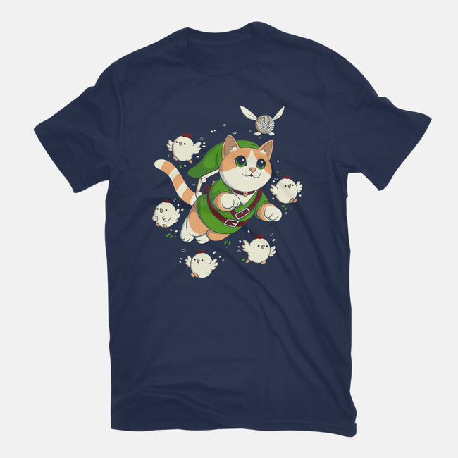 The Legend Of The Cat-Womens-Fitted-Tee-Eoli Studio