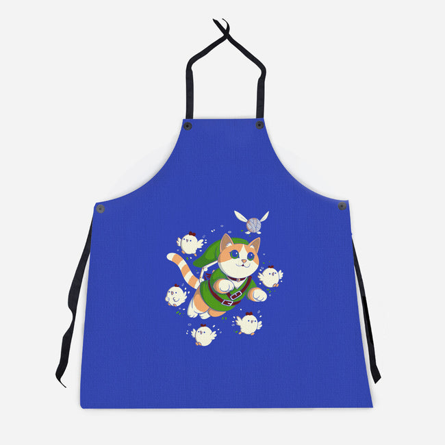 The Legend Of The Cat-Unisex-Kitchen-Apron-Eoli Studio