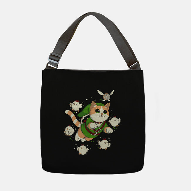 The Legend Of The Cat-None-Adjustable Tote-Bag-Eoli Studio