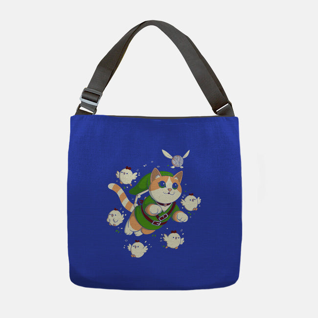 The Legend Of The Cat-None-Adjustable Tote-Bag-Eoli Studio