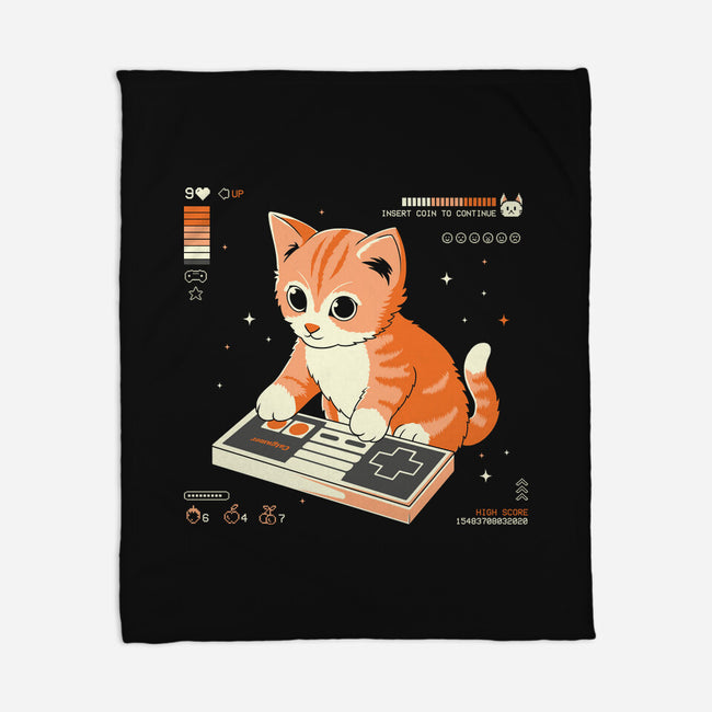 Cat Games-None-Fleece-Blanket-Eoli Studio