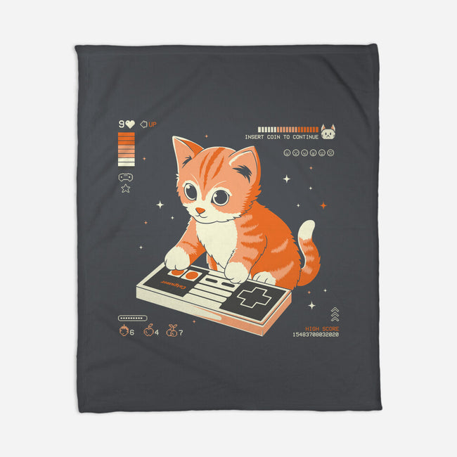 Cat Games-None-Fleece-Blanket-Eoli Studio