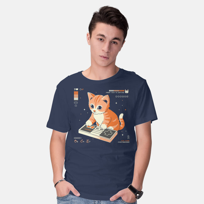 Cat Games-Mens-Basic-Tee-Eoli Studio