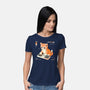 Cat Games-Womens-Basic-Tee-Eoli Studio