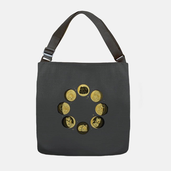 Moon Cat Phase-None-Adjustable Tote-Bag-Vallina84