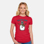 Tis But Snow-Womens-Fitted-Tee-Boggs Nicolas