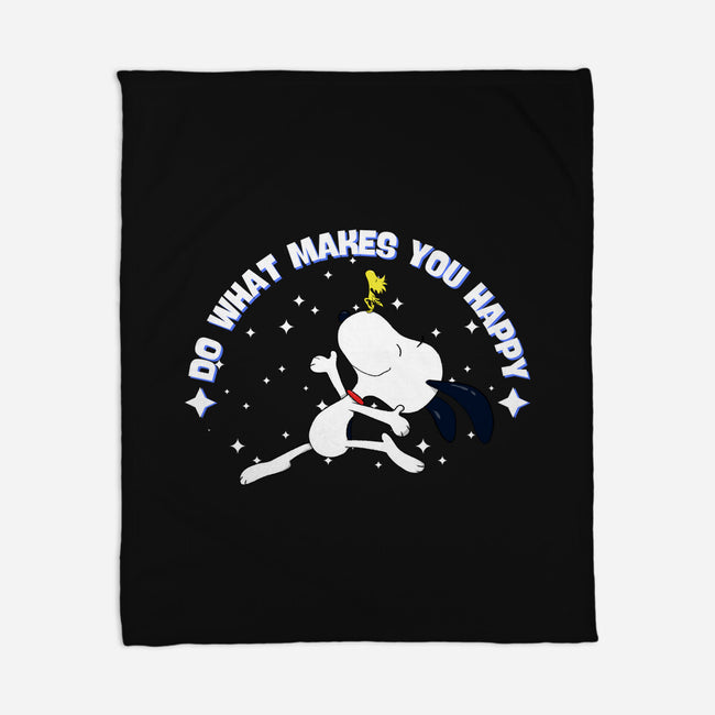 Do What Makes You Happy-None-Fleece-Blanket-MaxoArt