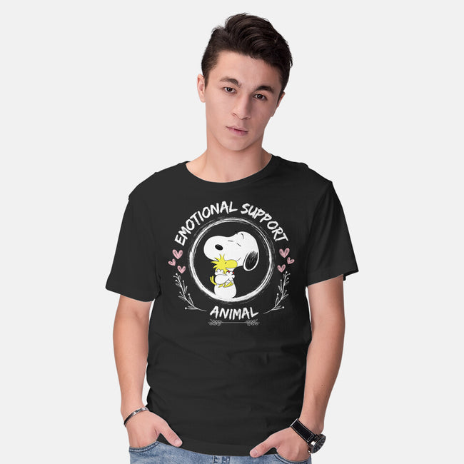 The Comforting Beagle-Mens-Basic-Tee-MaxoArt