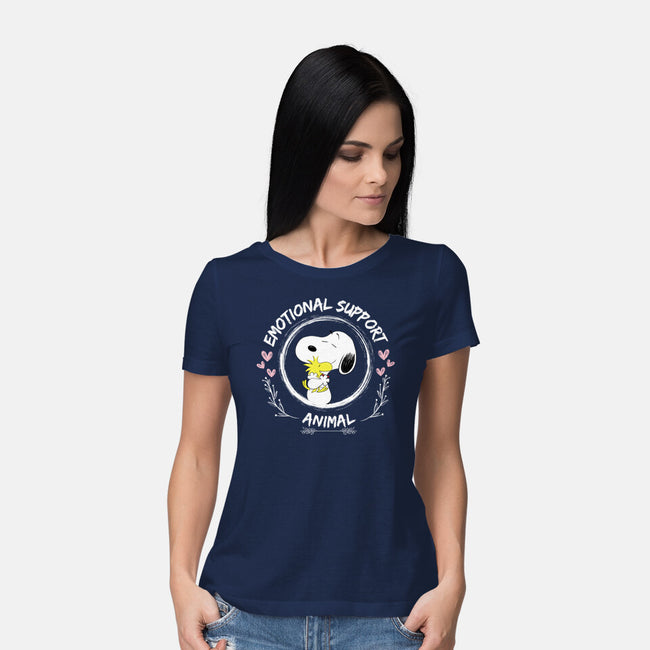 The Comforting Beagle-Womens-Basic-Tee-MaxoArt