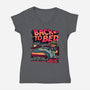 Back To Bed-Womens-V-Neck-Tee-teesgeex