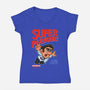 Super Parkour-Womens-V-Neck-Tee-Getsousa!