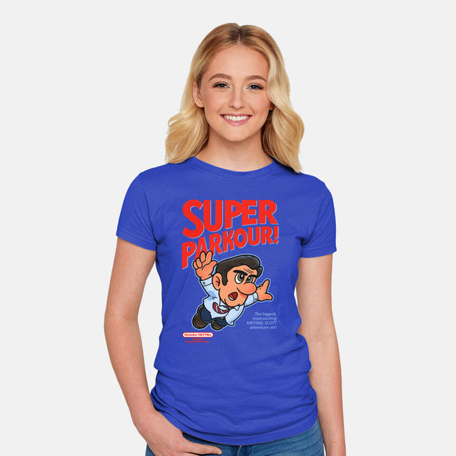 Super Parkour-Womens-Fitted-Tee-Getsousa!