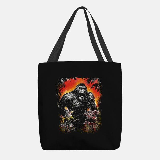 The King Of Skull Island-None-Basic Tote-Bag-kharmazero