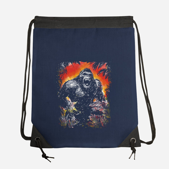 The King Of Skull Island-None-Drawstring-Bag-kharmazero