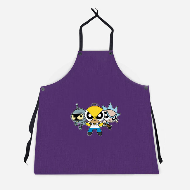 The Powerpuff Drinkers-Unisex-Kitchen-Apron-Barbadifuoco