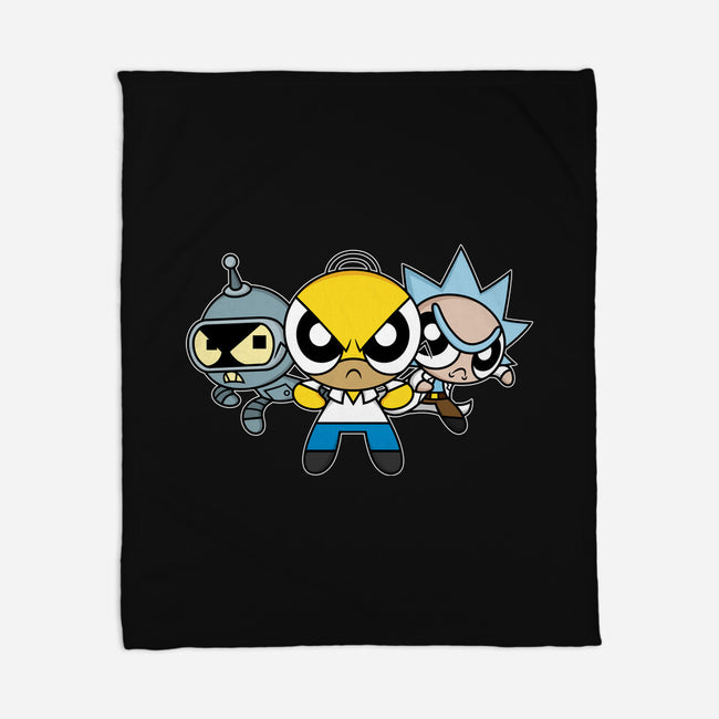 The Powerpuff Drinkers-None-Fleece-Blanket-Barbadifuoco