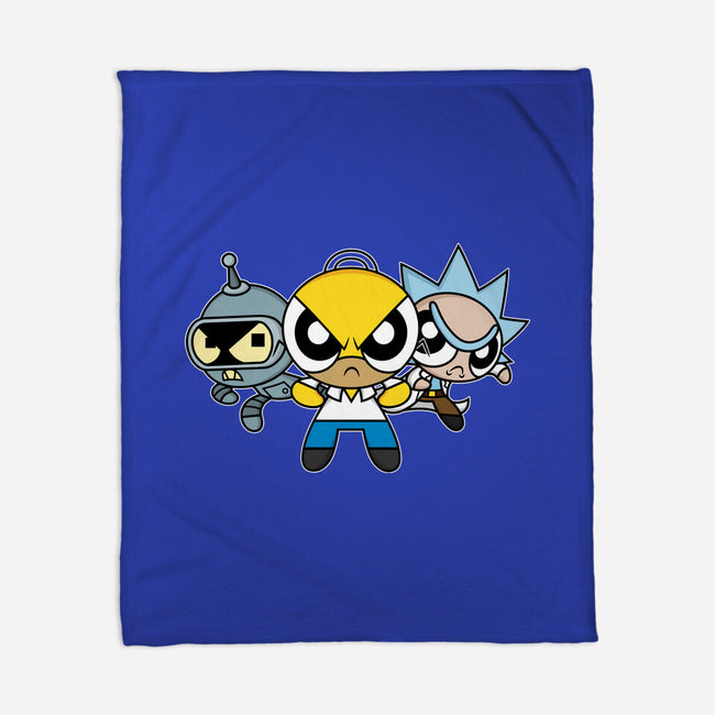 The Powerpuff Drinkers-None-Fleece-Blanket-Barbadifuoco