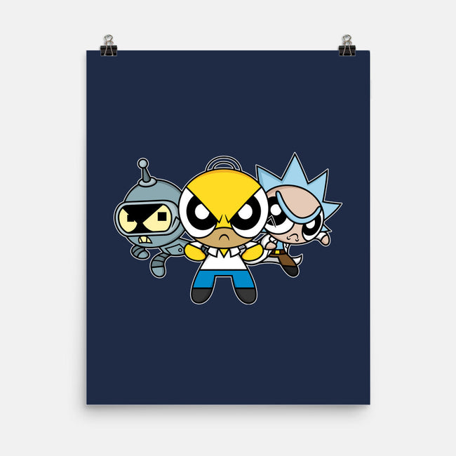 The Powerpuff Drinkers-None-Matte-Poster-Barbadifuoco