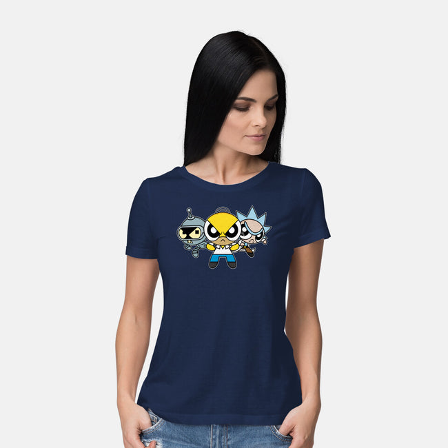 The Powerpuff Drinkers-Womens-Basic-Tee-Barbadifuoco