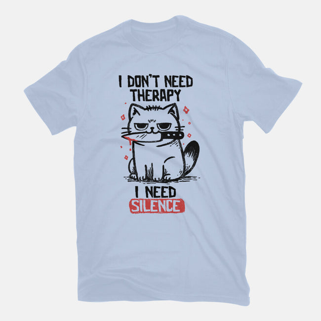 I Don't Need Therapy I Need Silence-Unisex-Basic-Tee-koalastudio