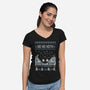 Ho Ho Hoth-Womens-V-Neck-Tee-Arinesart