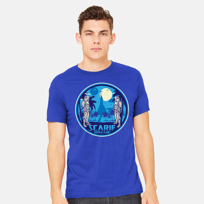 Visit The Tropical Planet-Mens-Heavyweight-Tee-CarloJ1956