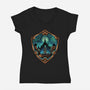 Destiny In The Horizon-Womens-V-Neck-Tee-glitchygorilla