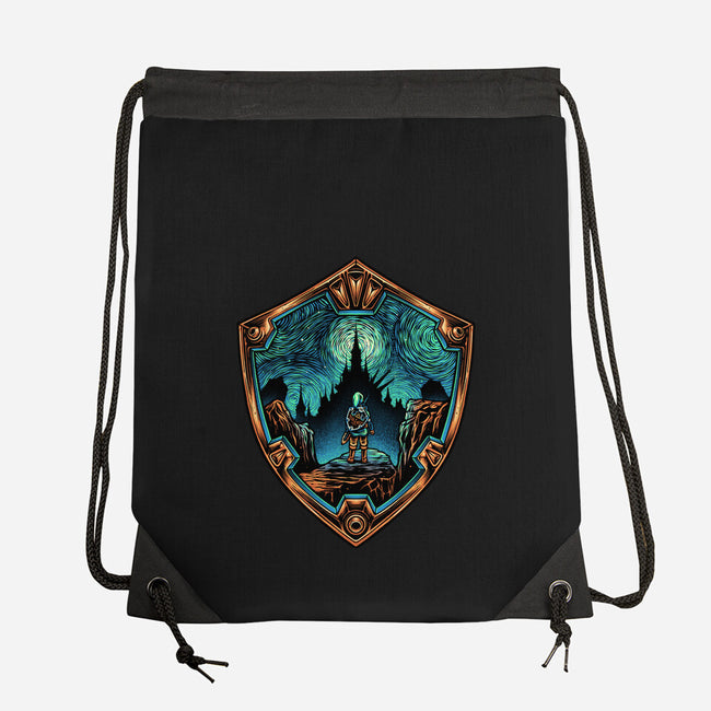 Destiny In The Horizon-None-Drawstring-Bag-glitchygorilla