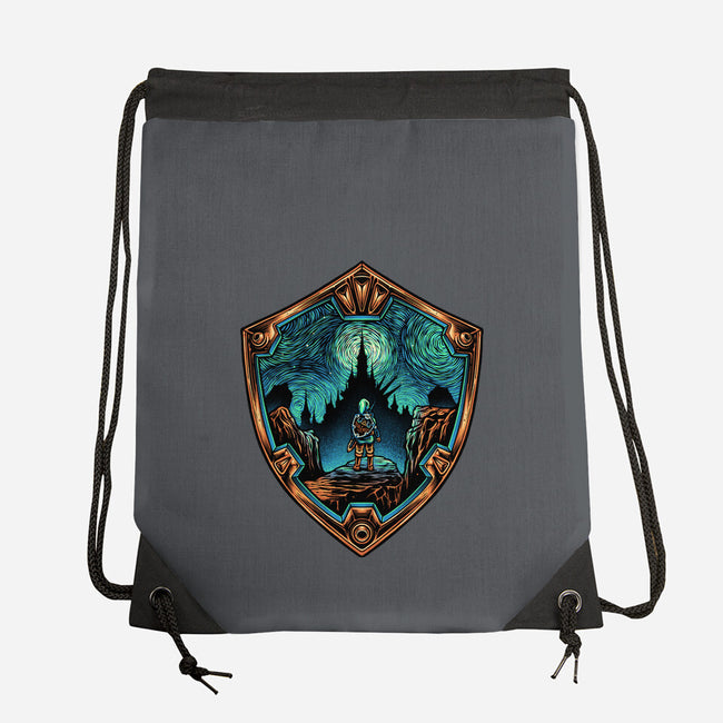 Destiny In The Horizon-None-Drawstring-Bag-glitchygorilla