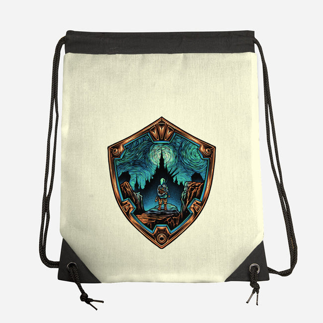 Destiny In The Horizon-None-Drawstring-Bag-glitchygorilla