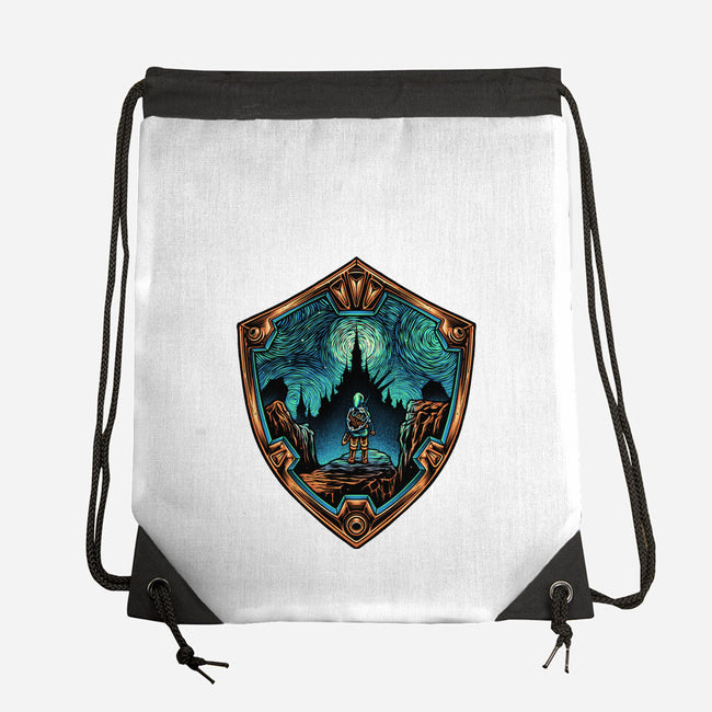 Destiny In The Horizon-None-Drawstring-Bag-glitchygorilla