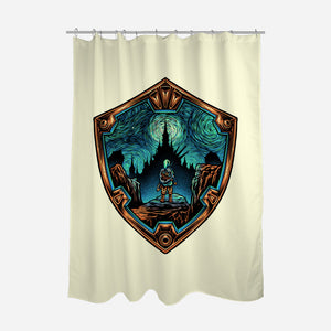 Destiny In The Horizon-None-Polyester-Shower Curtain-glitchygorilla