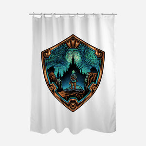 Destiny In The Horizon-None-Polyester-Shower Curtain-glitchygorilla