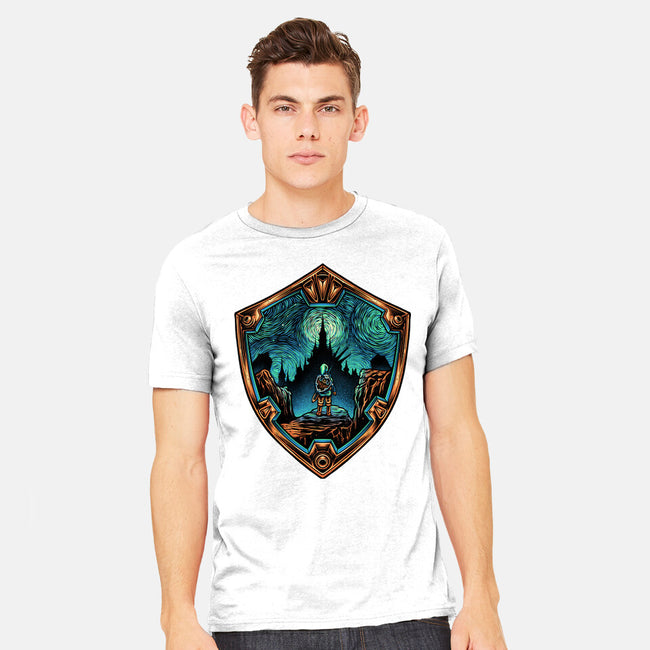 Destiny In The Horizon-Mens-Heavyweight-Tee-glitchygorilla