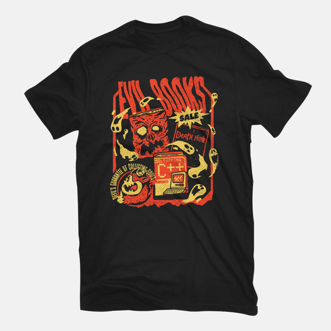 Evil Books-Unisex-Basic-Tee-Sketchdemao