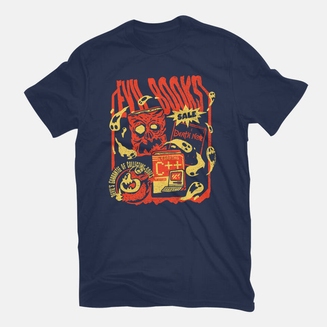 Evil Books-Unisex-Basic-Tee-Sketchdemao